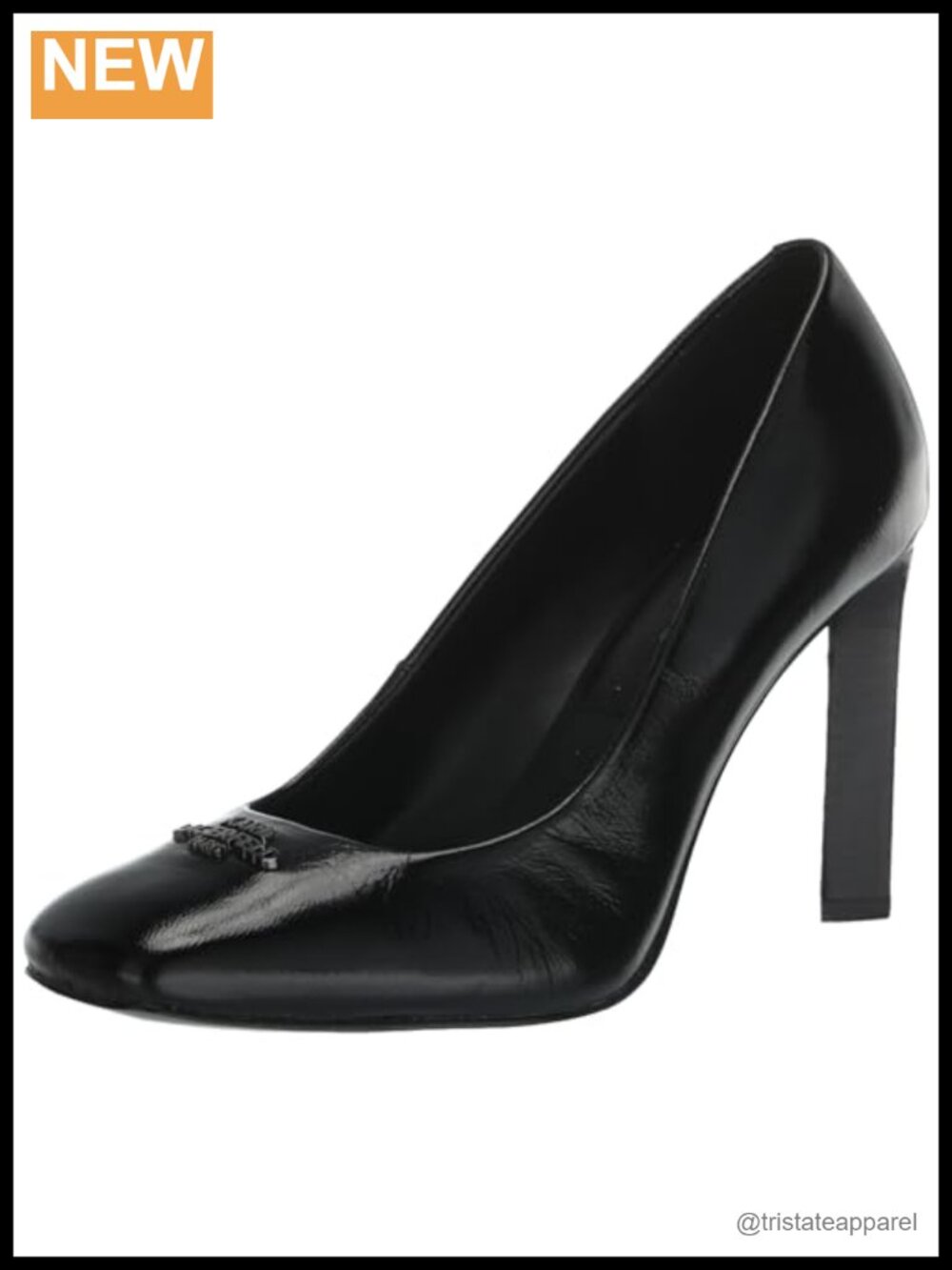 Pointed Toe High Heel Pump Faux Leather Pull On Semi Formal